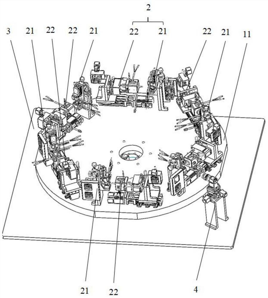 A pressure-maintaining device and pressure-maintaining equipment for earphone shell wiring assembly