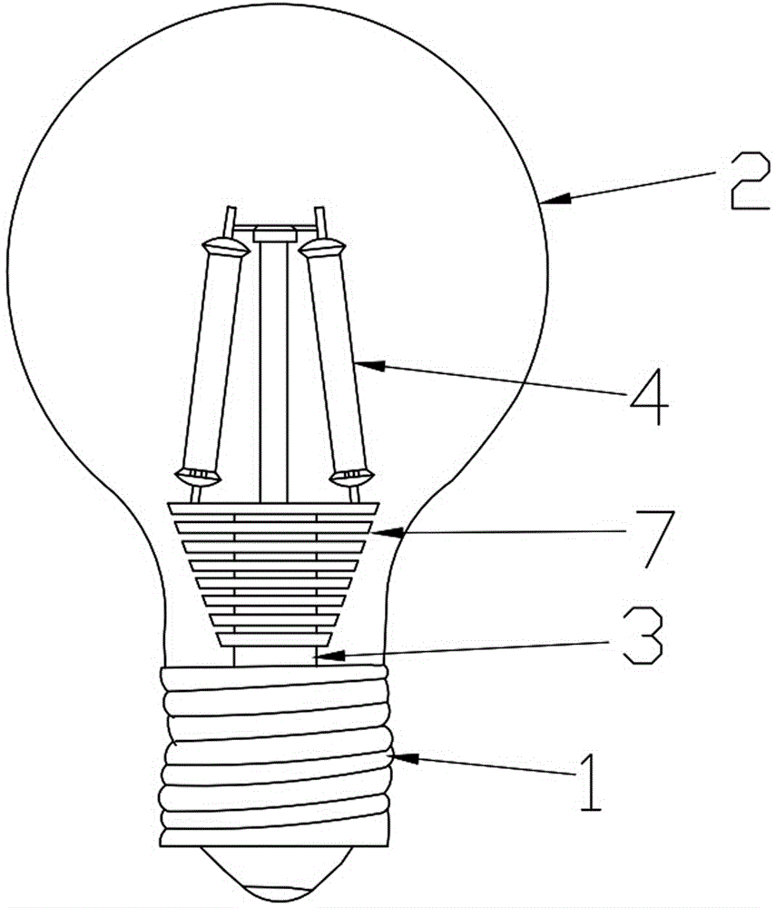High-power led bulb with fast heat dissipation