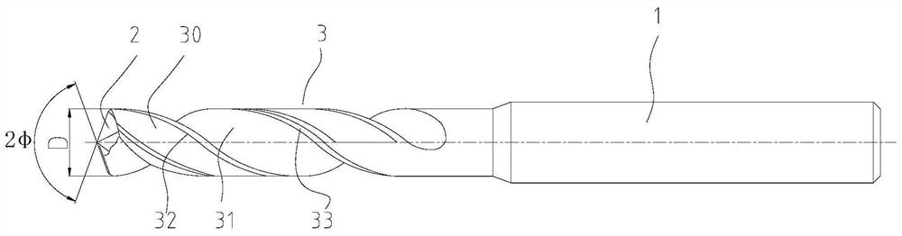 A kind of twist drill for hole processing of laminated welded steel