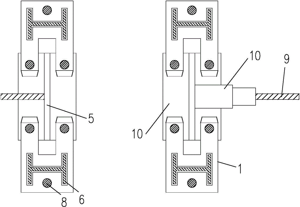 An H-shaped steel beam installation gap adjustment device and its use method