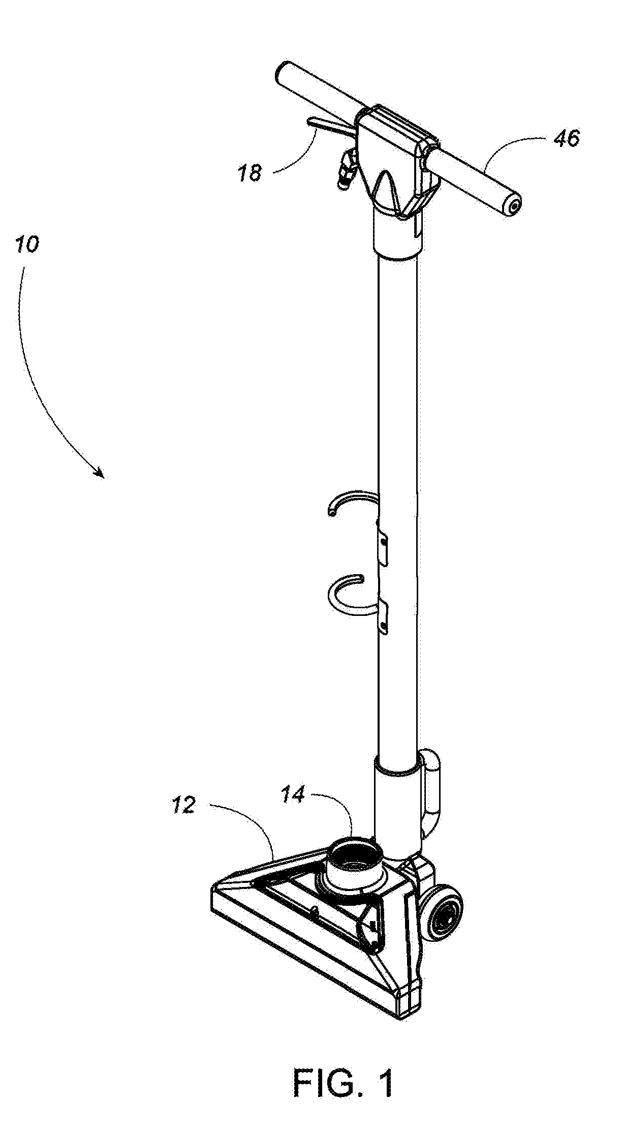 Surface cleaning machine having double glide apparatus