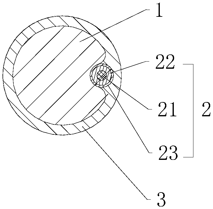 Cable for receiving and transmitting arc signal