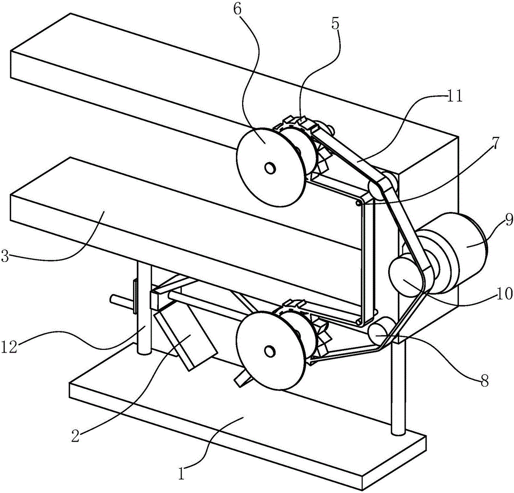 Lengthwise cutting device used for tenon cheek machining