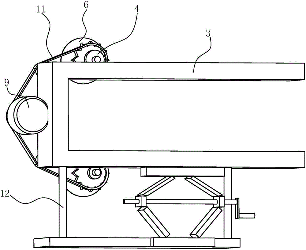 Lengthwise cutting device used for tenon cheek machining