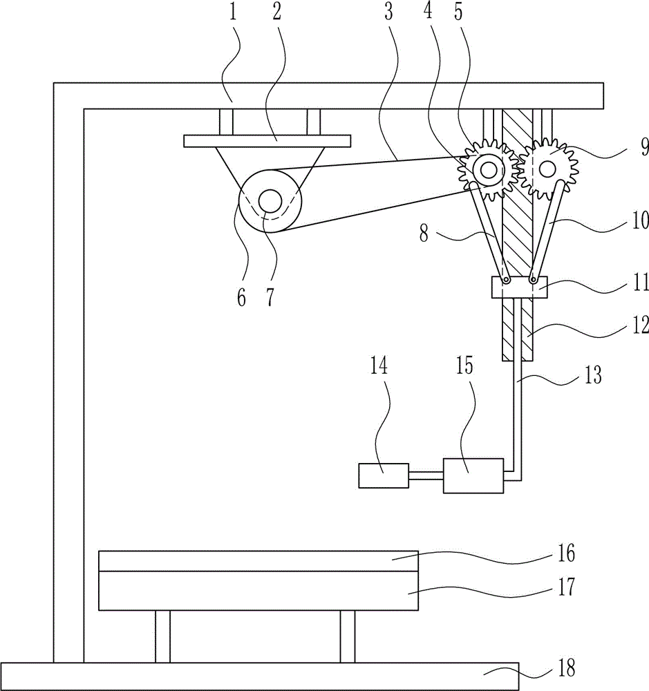Fabric cutting device for shoe making