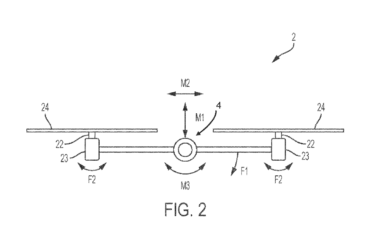 Control system for damping structural vibrations of a wind turbine system having multiple rotors