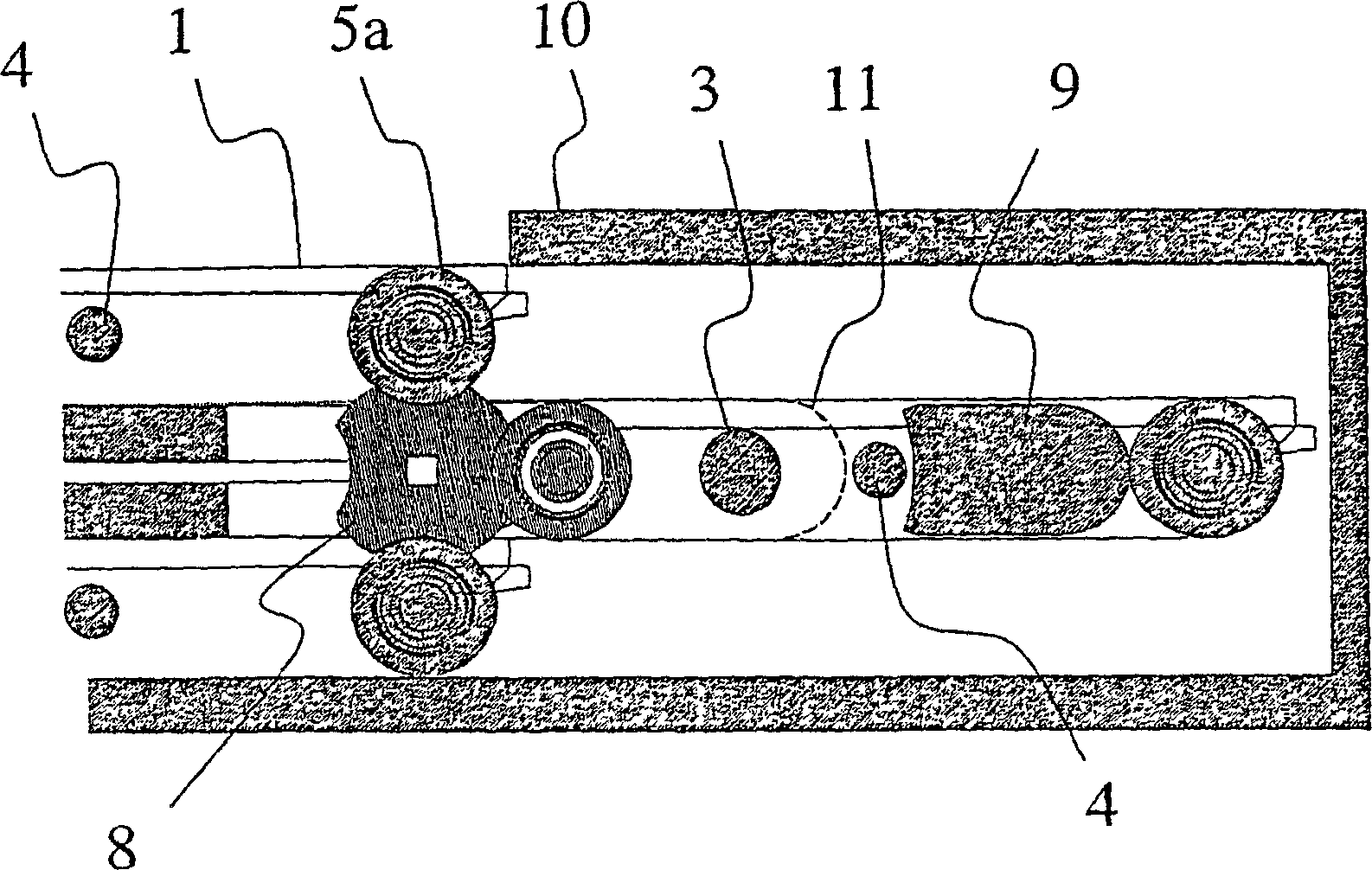 Turning device for conveyor