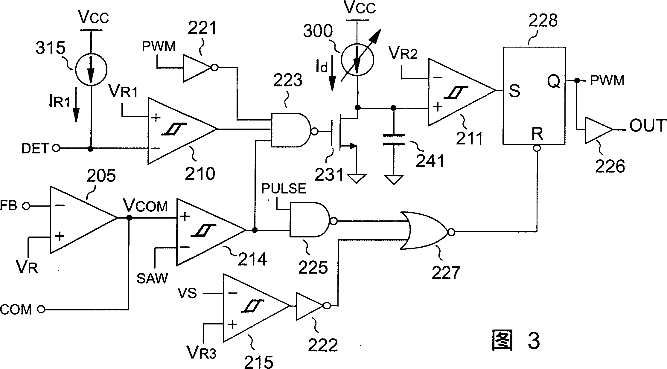 Discontinuous mode PFC controller with energy-saving modulator and its operating method