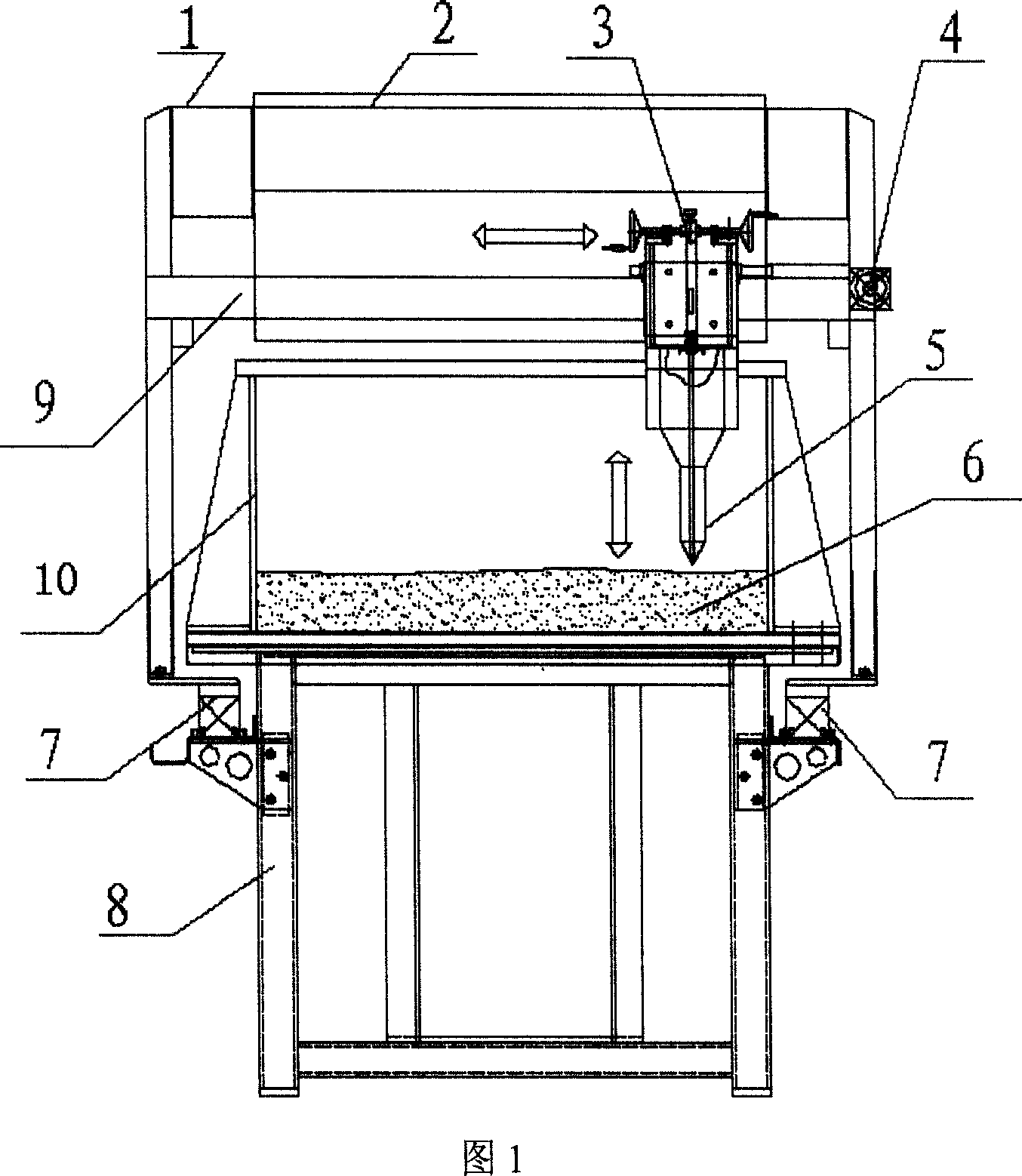 Line drawing device for surface of deformation model of geological structure
