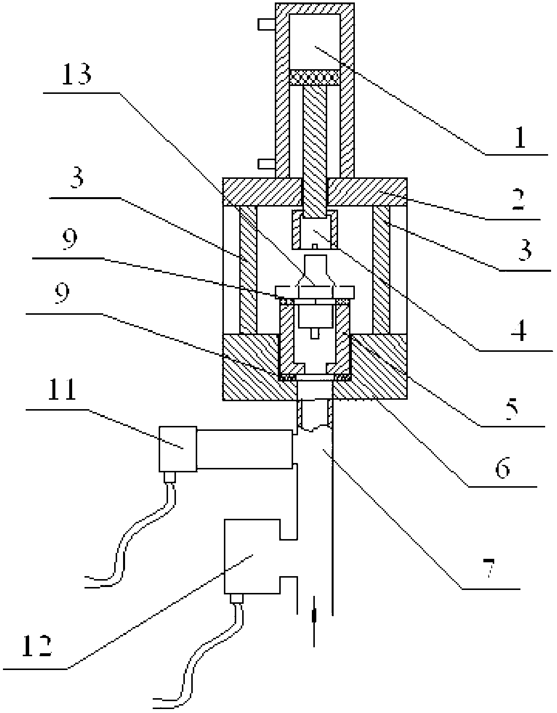 Detection device for detecting gas tightness of oxygen sensor