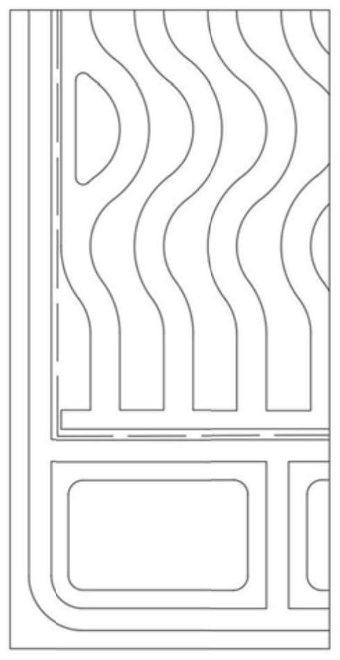 A flow field structure to improve the effective area of ​​the wavy flow channel flow field of the fuel cell bipolar plate