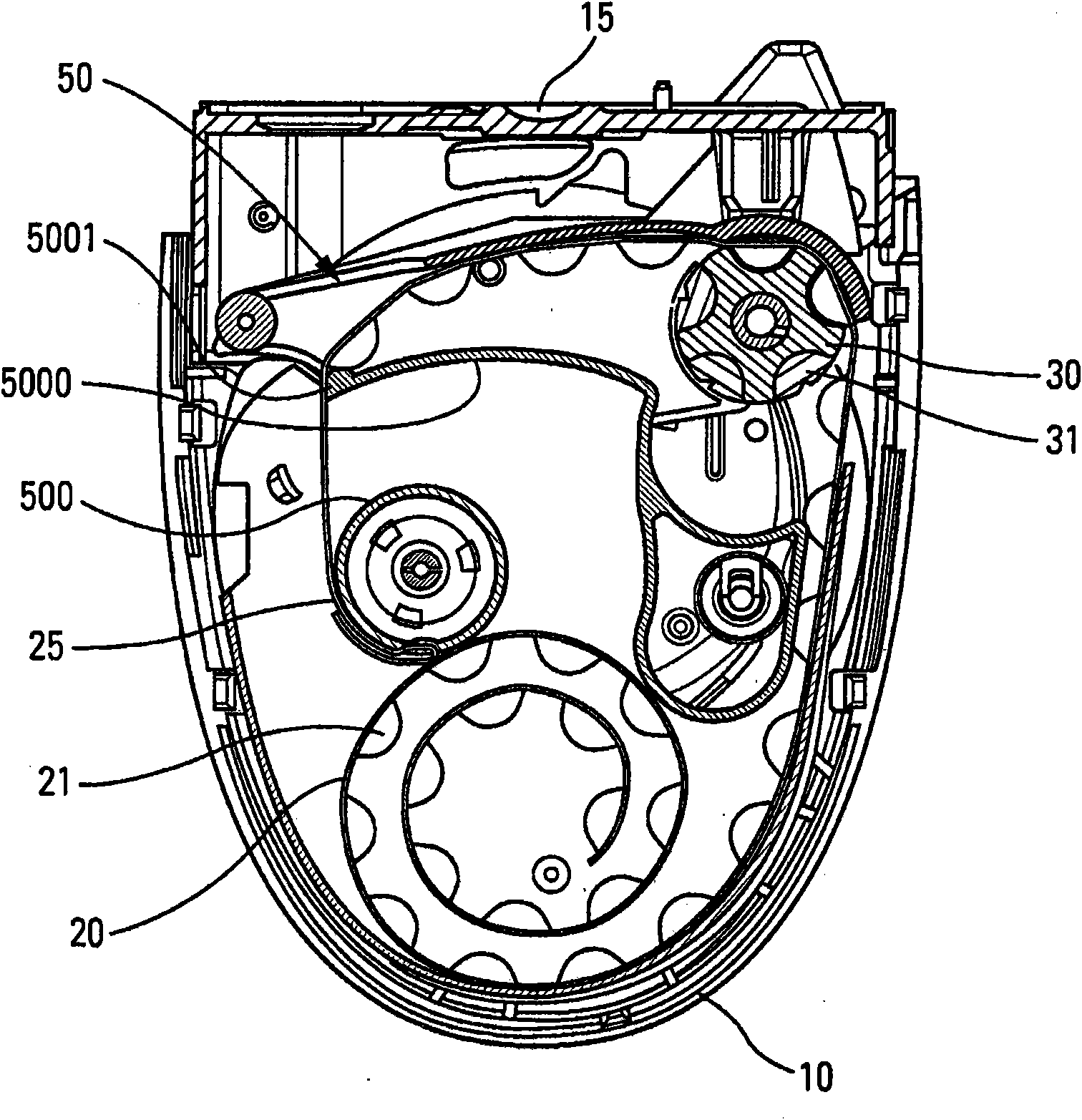 Device for distributing a fluid product
