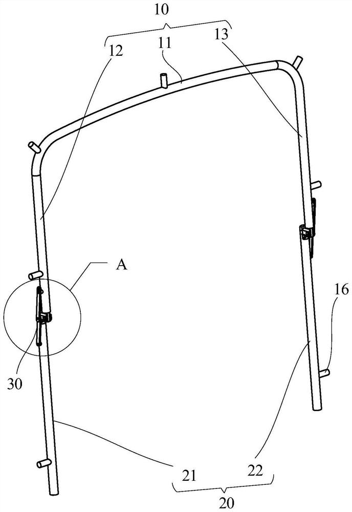 Rubber barrier frame