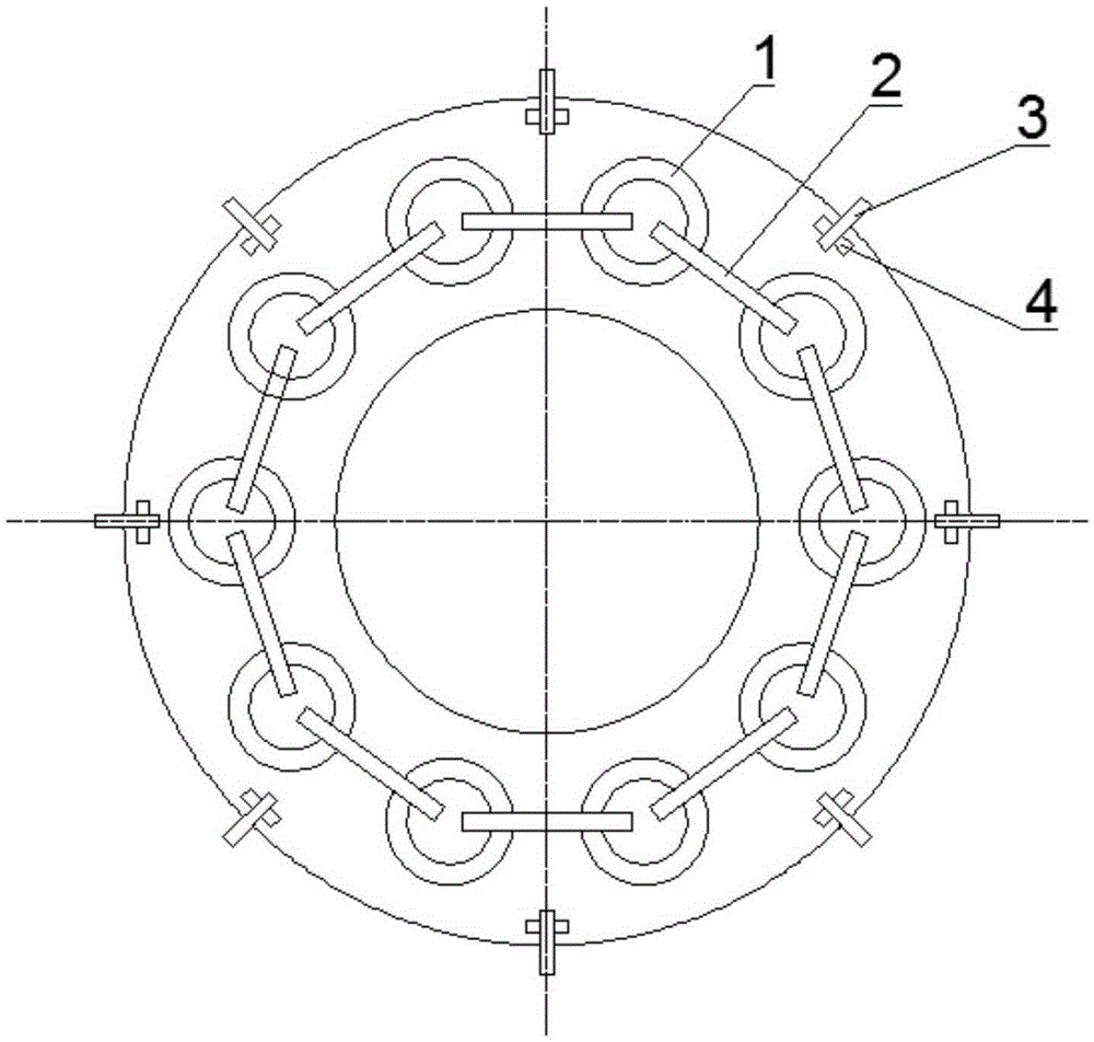 Assembly welding process method of elastic oil tanks with communication pipe structure