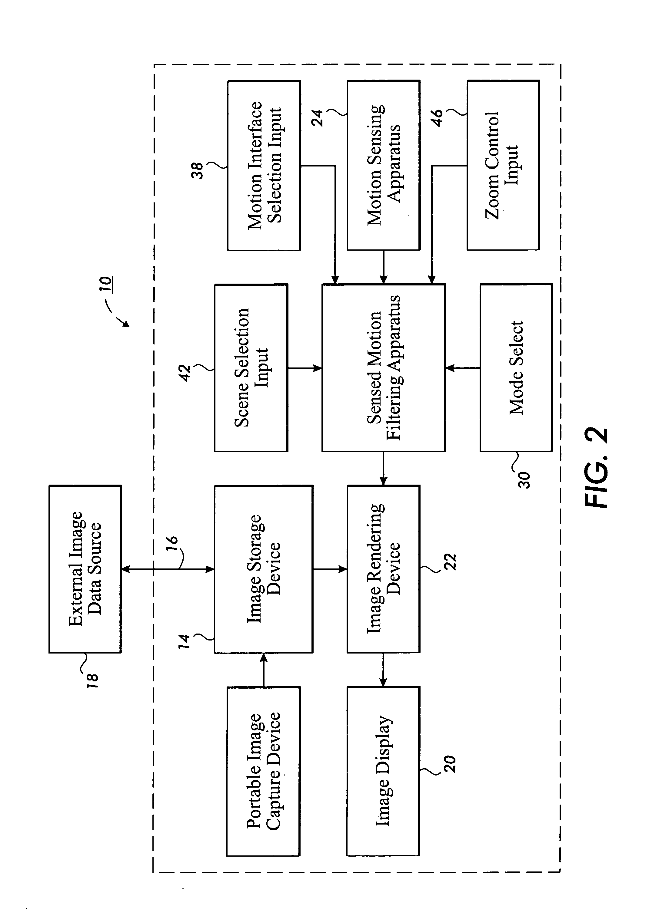 Display device for a camera