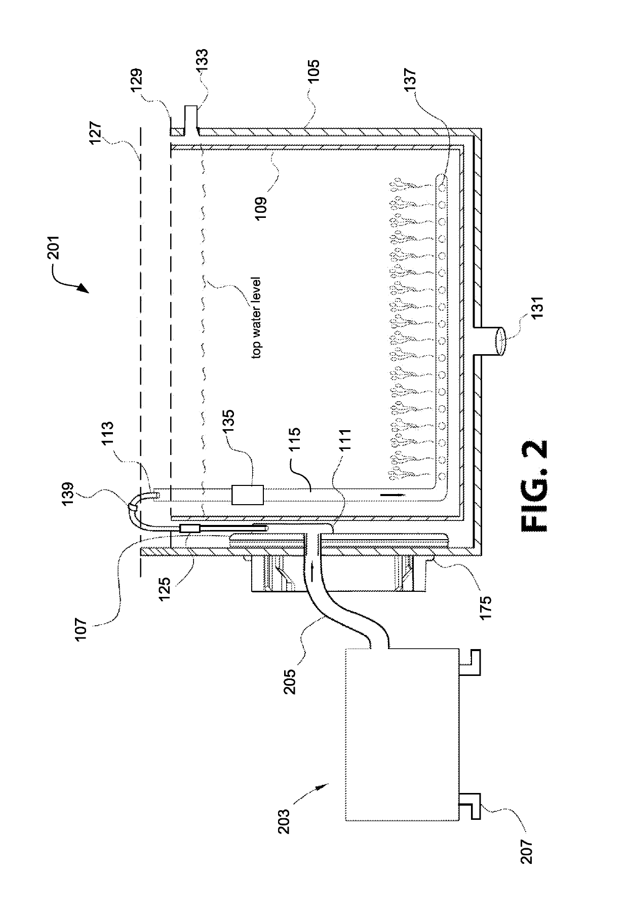 Air massage device for pedicure spa and method