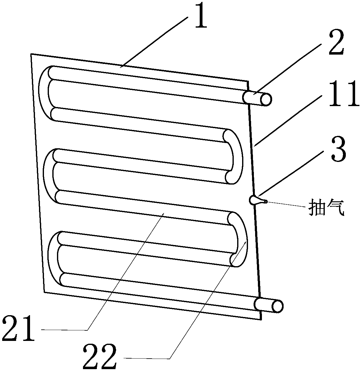 Bag and tube type vacuum attachment tube bundle and manufacturing method thereof