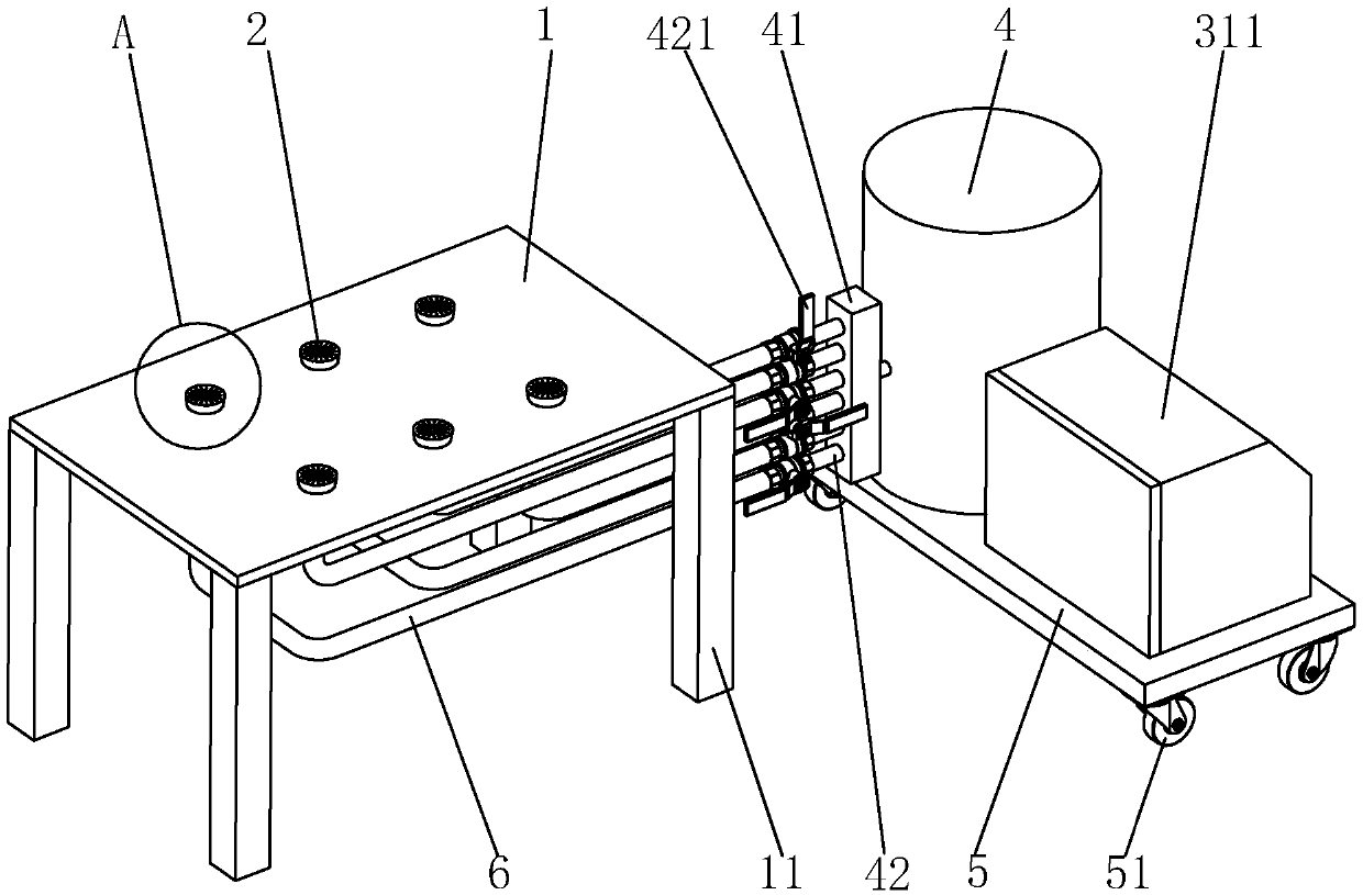 Novel high-efficiency rice filling device for processing lotus roots filled with glutinous rice
