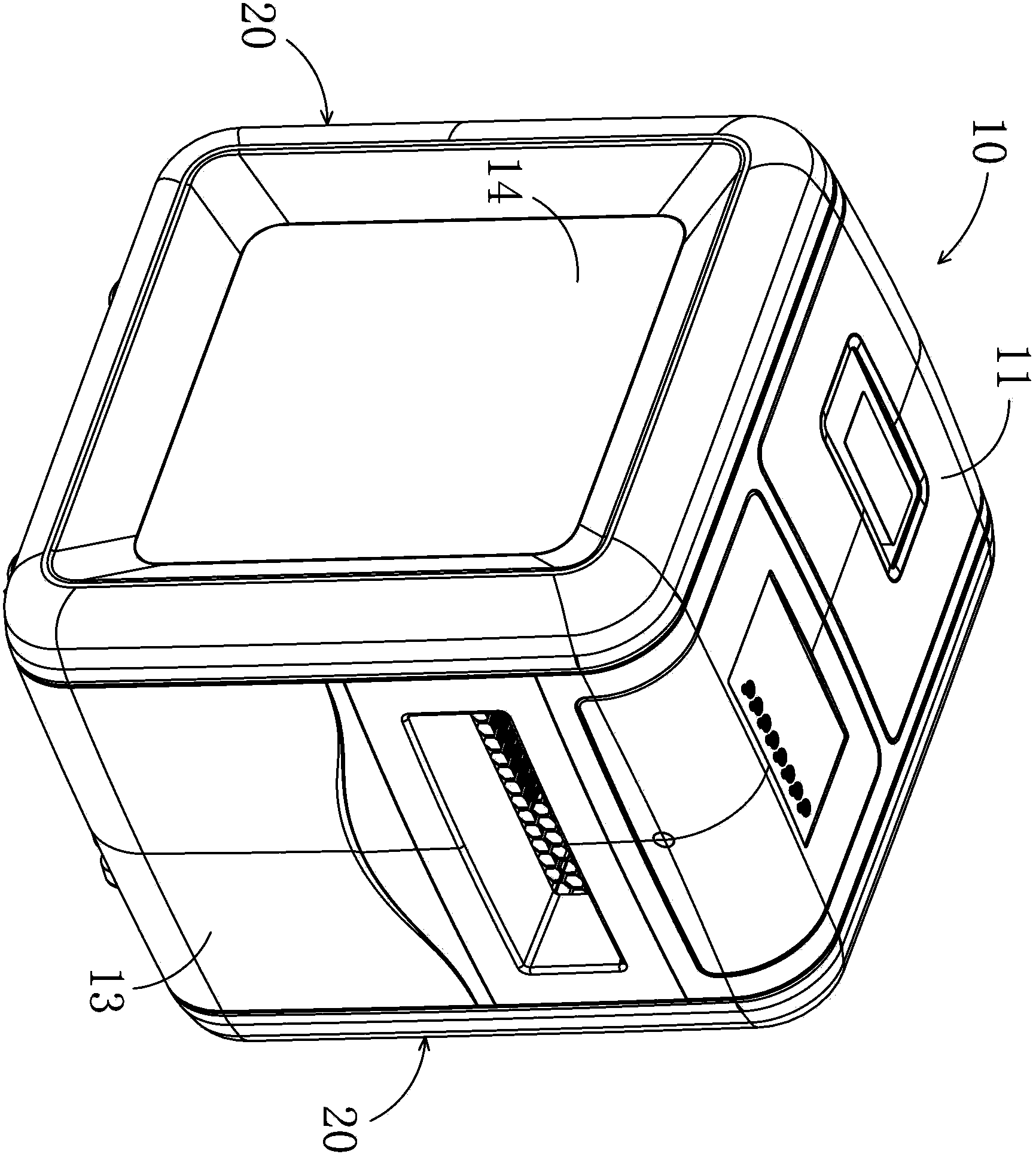 Concealed type connecting structure of warm air blower shell