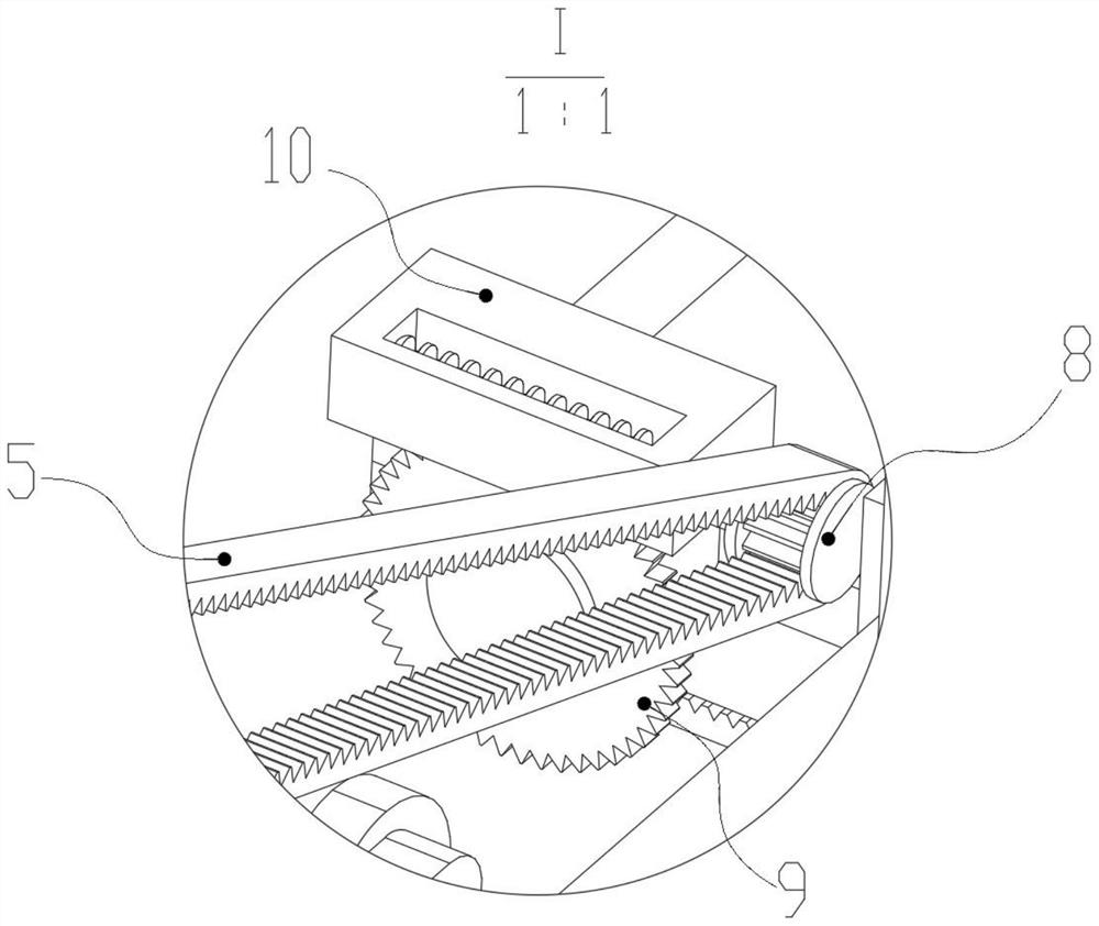 Circulating guide type feeding mechanism for industrial processing