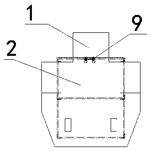 Suspended self-locking type prestress tensioning platform and prestress tensioning and later-period mud jacking operation method thereof