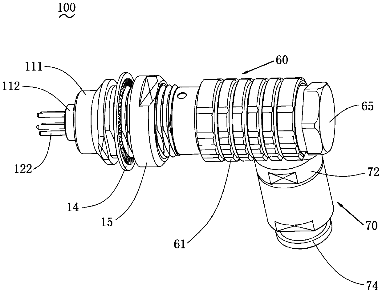 High-speed rail control system connector