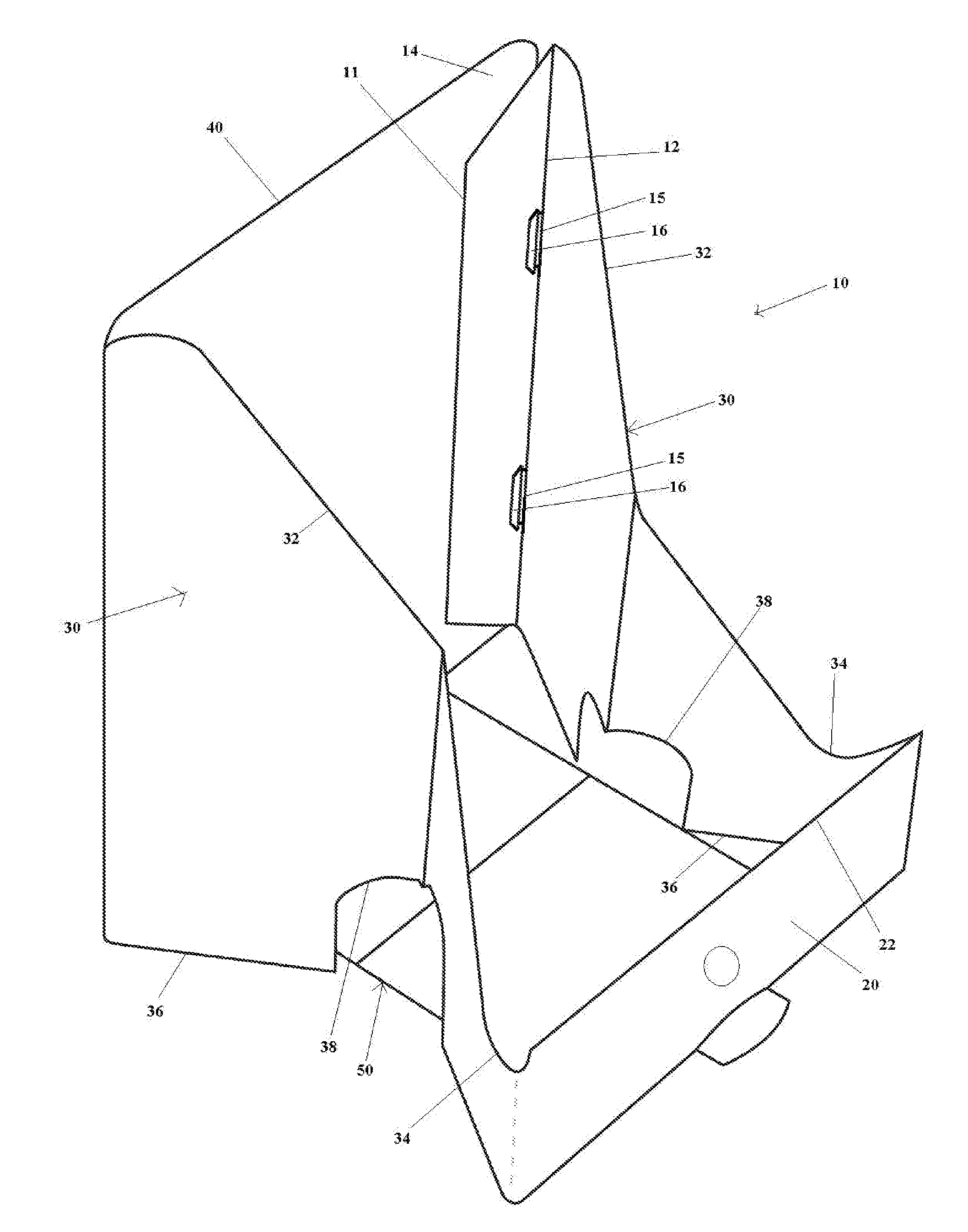 Collapsible stand for supporting a portable electronic device