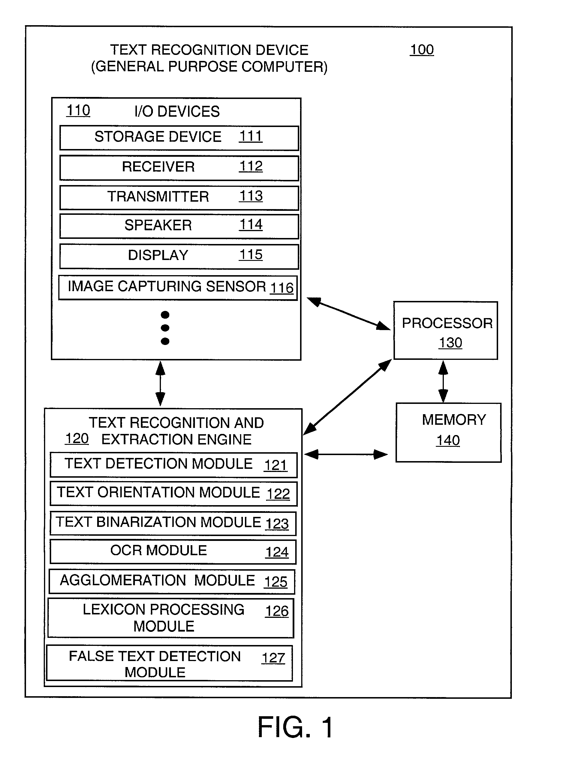 Method and apparatus for recognizing text in an image sequence of scene imagery