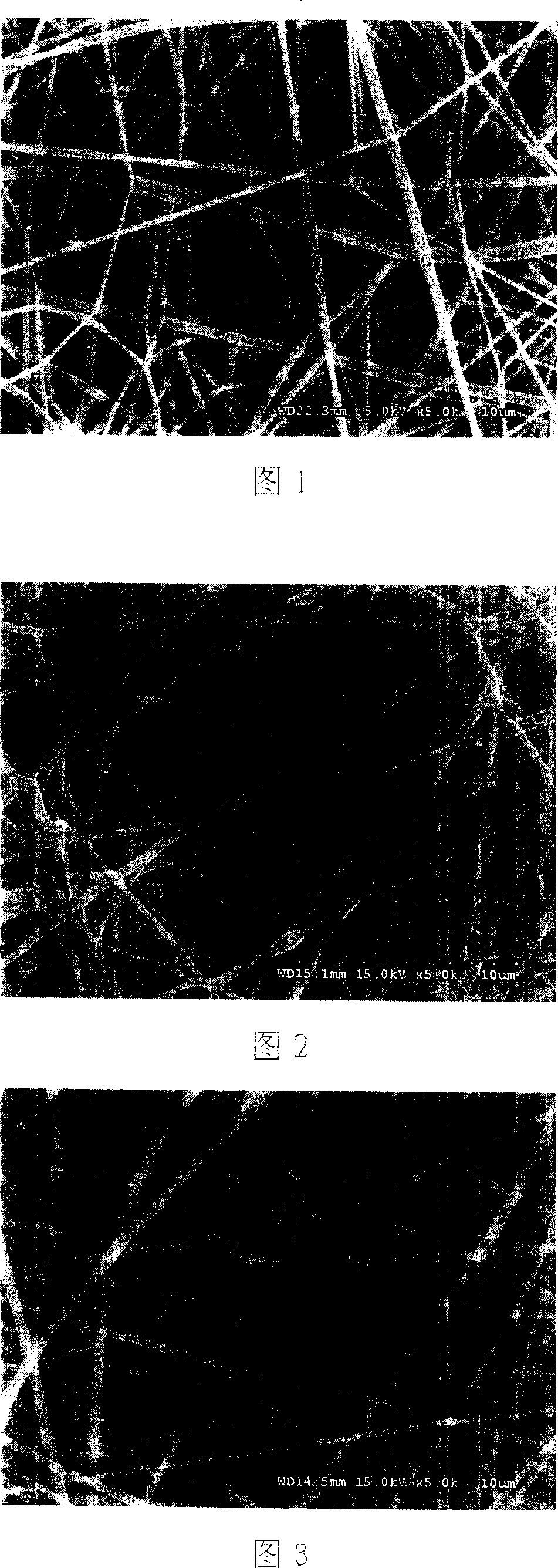 Nano copolymer fibrous membrane material capable of being biodegraded and absorbed and preparation process and use thereof