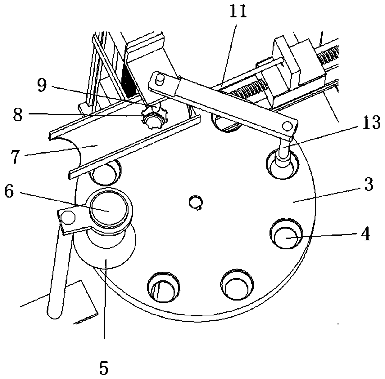 A vertical semi-automatic lychee pitting and peeling machine