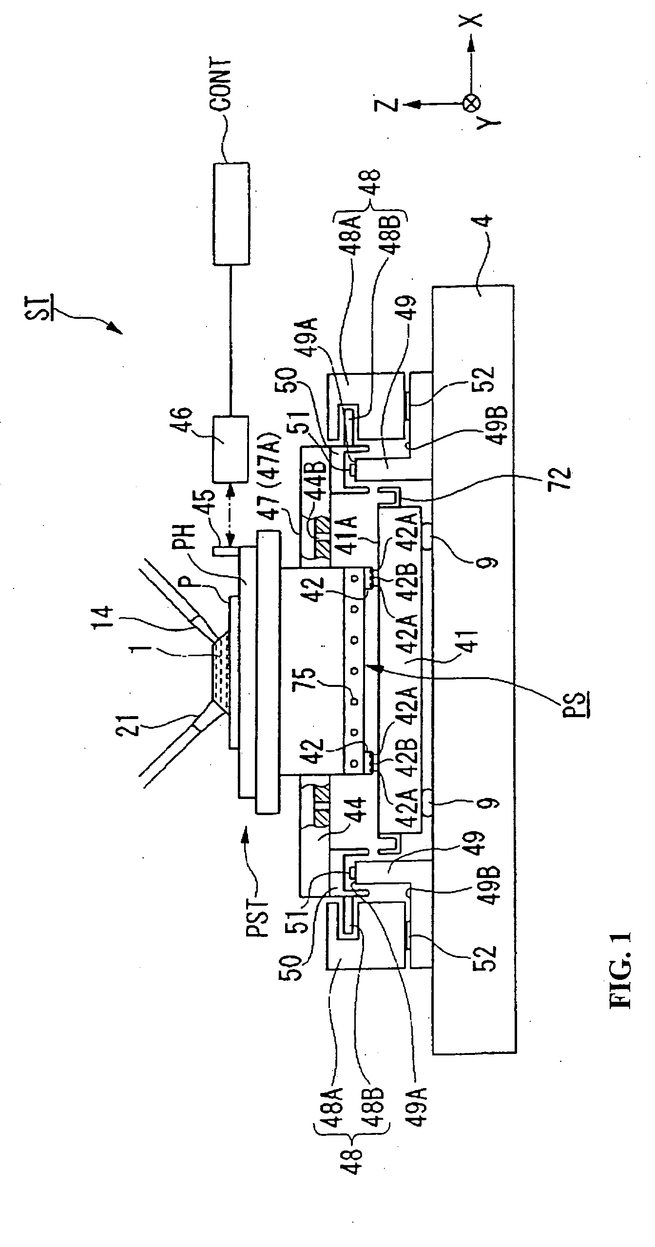 Supporting plate, stage device, exposure apparatus, and exposure method