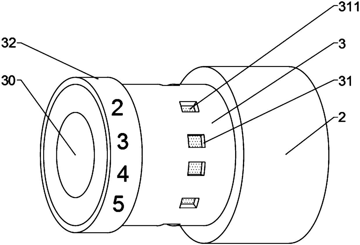 Insulin injection pen automatic numbering device