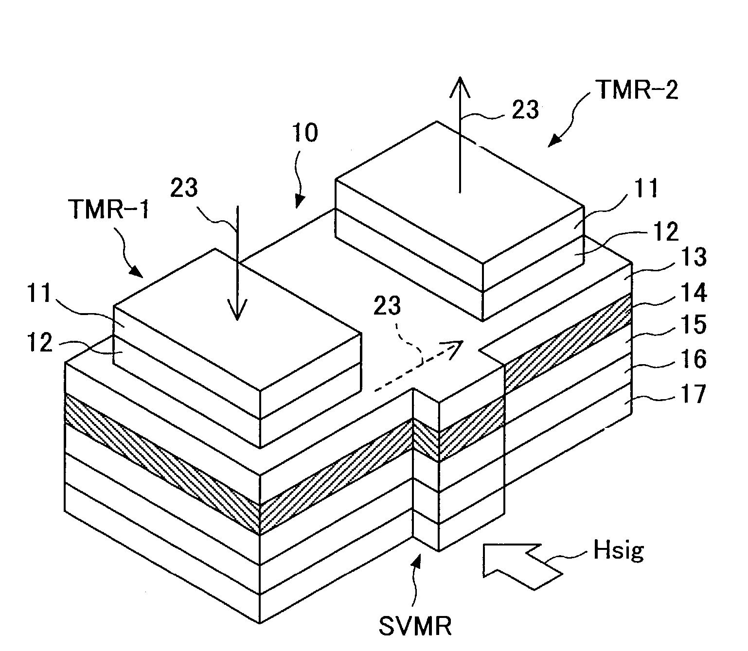 Magnetoresistive effect element, a magnetic head, and a magnetic reproducing apparatus therewith