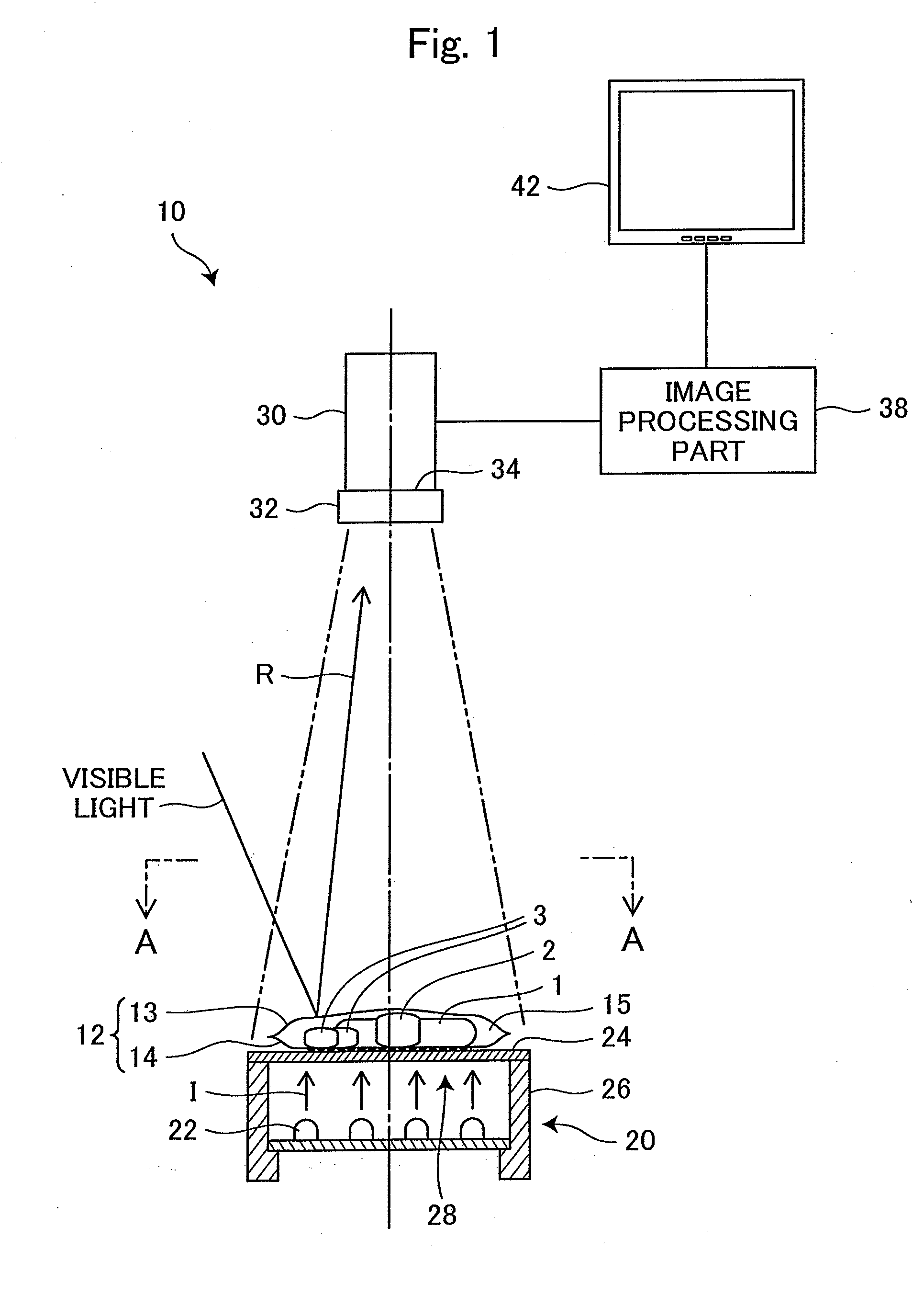 Device for counting the number of medicines in medicine packaging envelope
