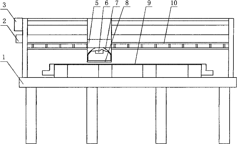 Digital net making machine for plain net and digital net making method for plain net