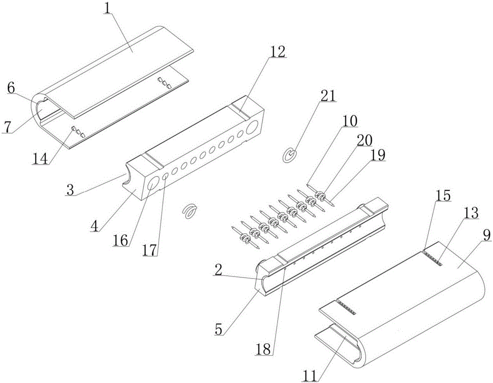 Insulating piercing wire clamp and dedicated installation tool therefor