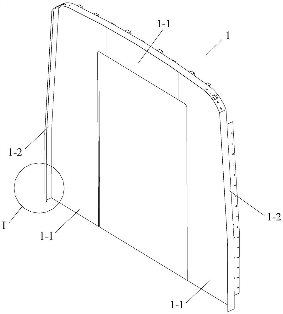 Loading device for static strength test of car body end wall