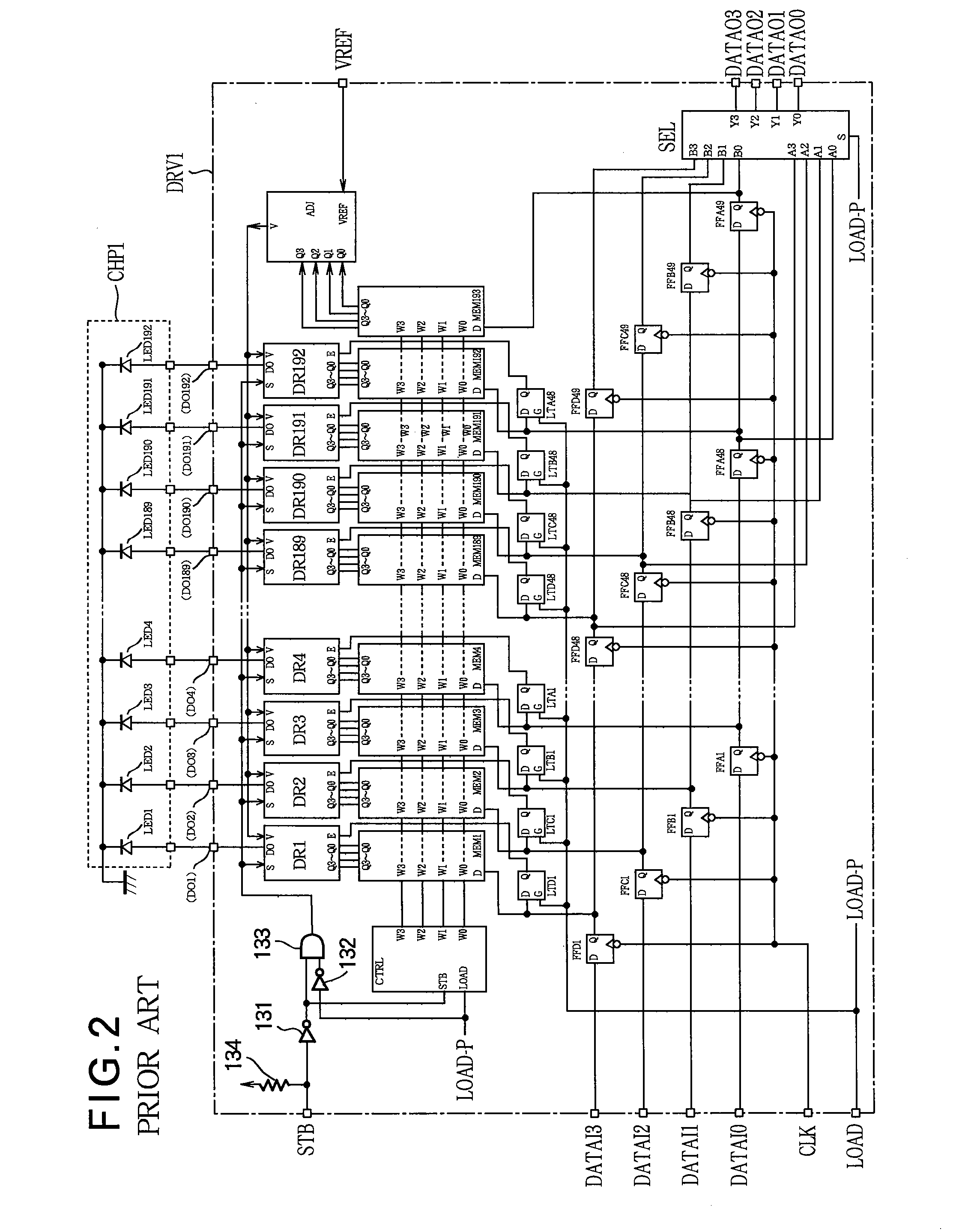 Three-terminal switch array, three-terminal switch array device, combined semiconductor device, and image form appartus