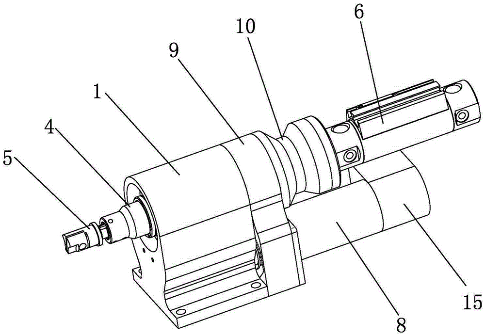 V-shaped corner cutting device for cutting machine tool