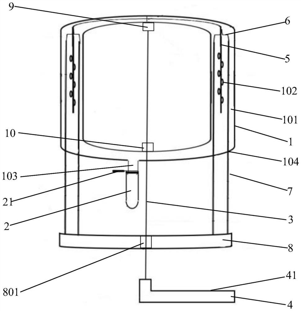 Large livestock animal saliva sample acquisition and collecting device