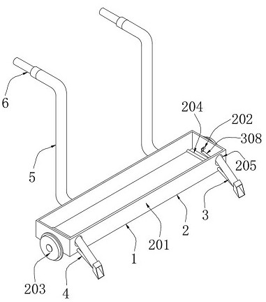 Embedded rail groove cleaning device for coal plant