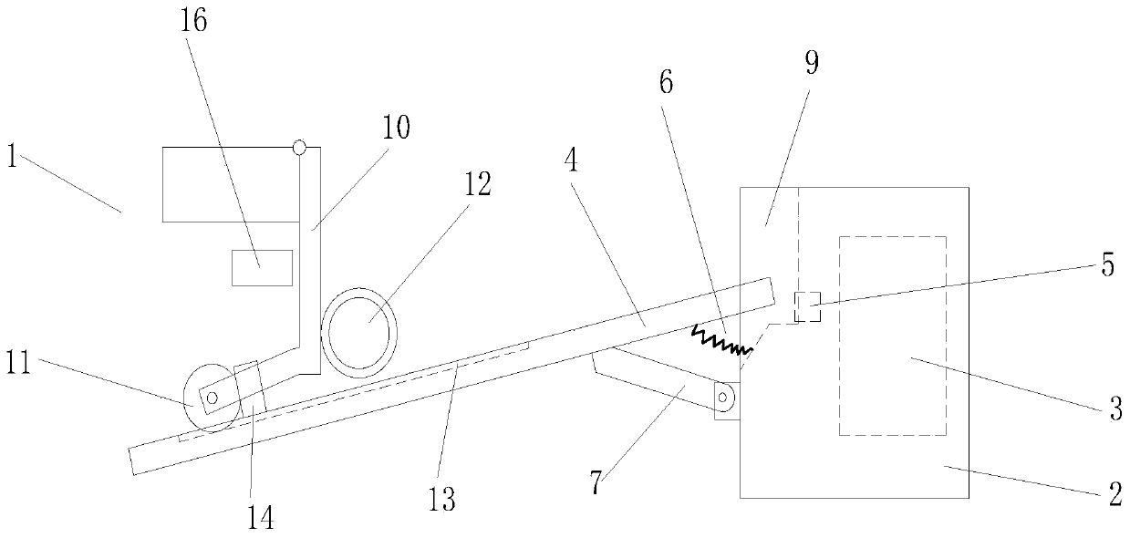 A belt conveyor tail linkage locking device