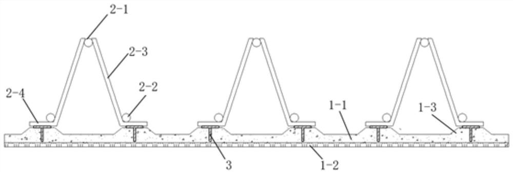 Assembled form-removal-free steel bar truss floor support plate