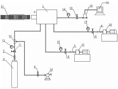 Seepage experiment system and method for gas-containing coal under action of impact load