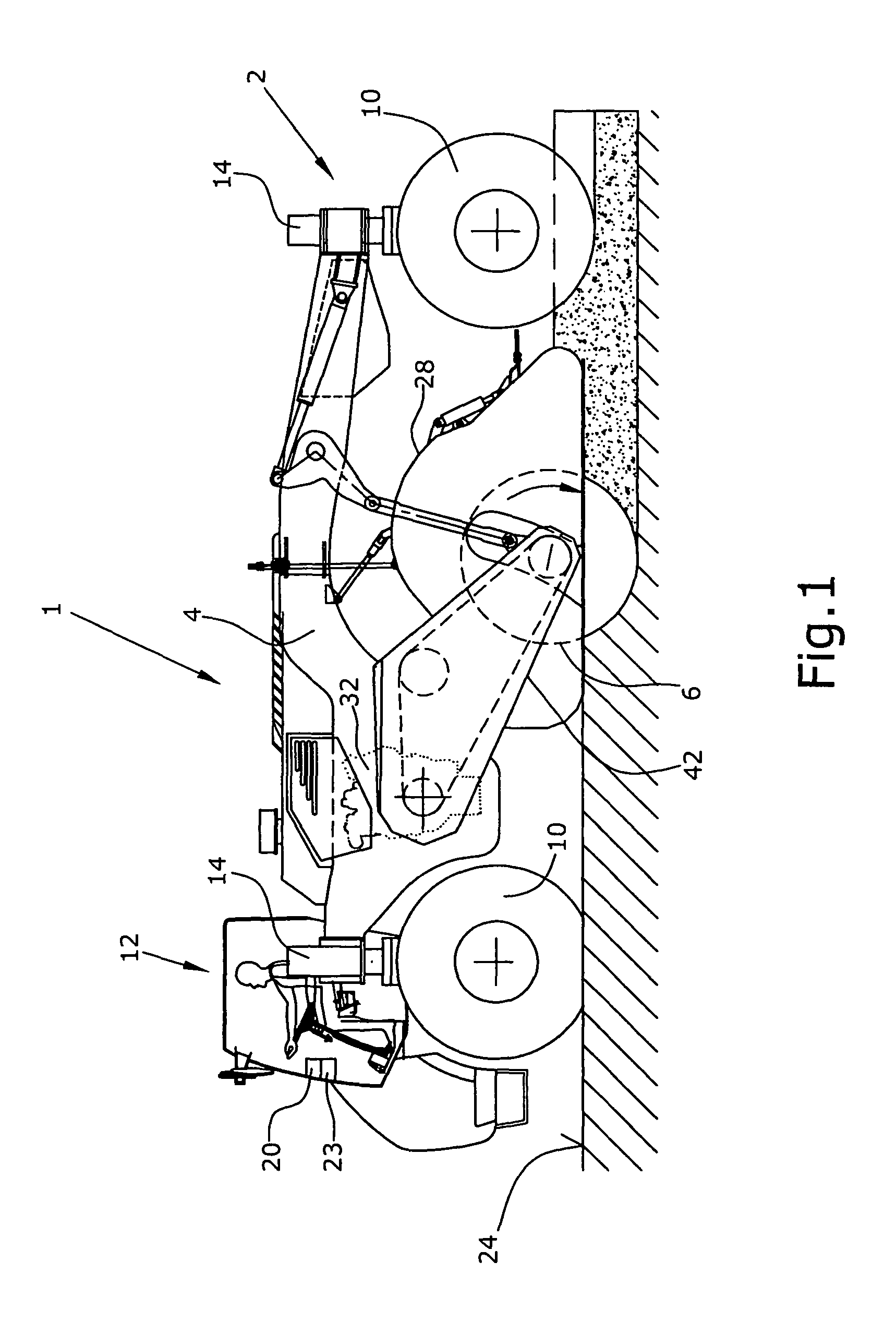 Automotive construction engine and lifting column for a contruction engine