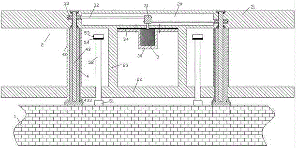 Ascending and descending railing structure for municipal bridge