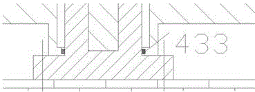 Ascending and descending railing structure for municipal bridge