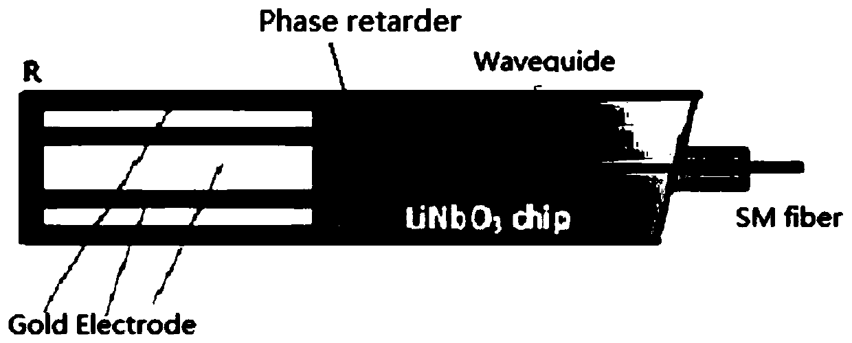 Four-phase reflection type coherent optical communication system