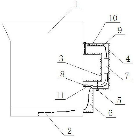 Electric kettle with temperature indication function