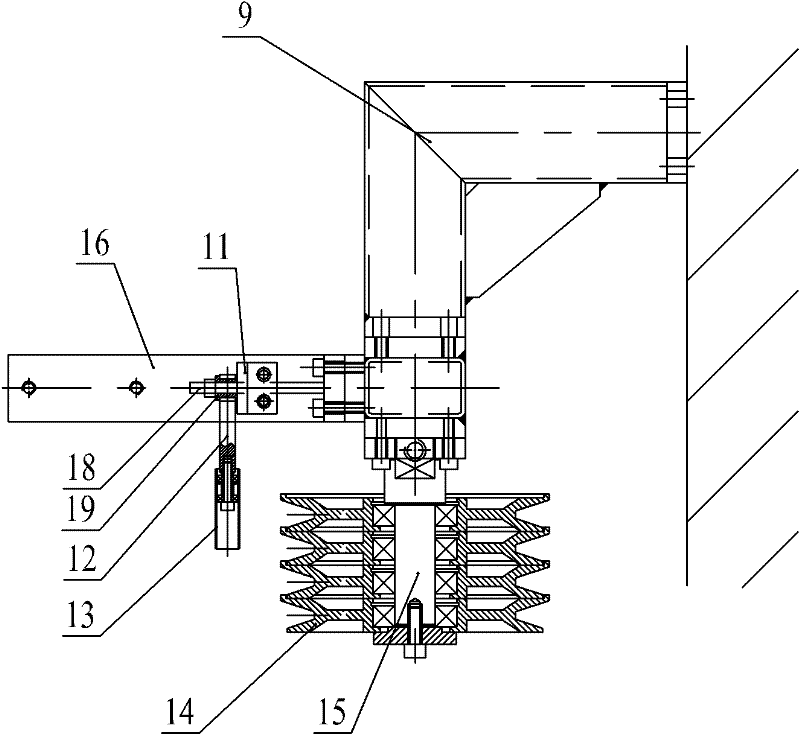 Tension mechanism of wire drawing machine